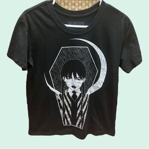 Wednesday Black Graphic Women’s  T-Shirt size M